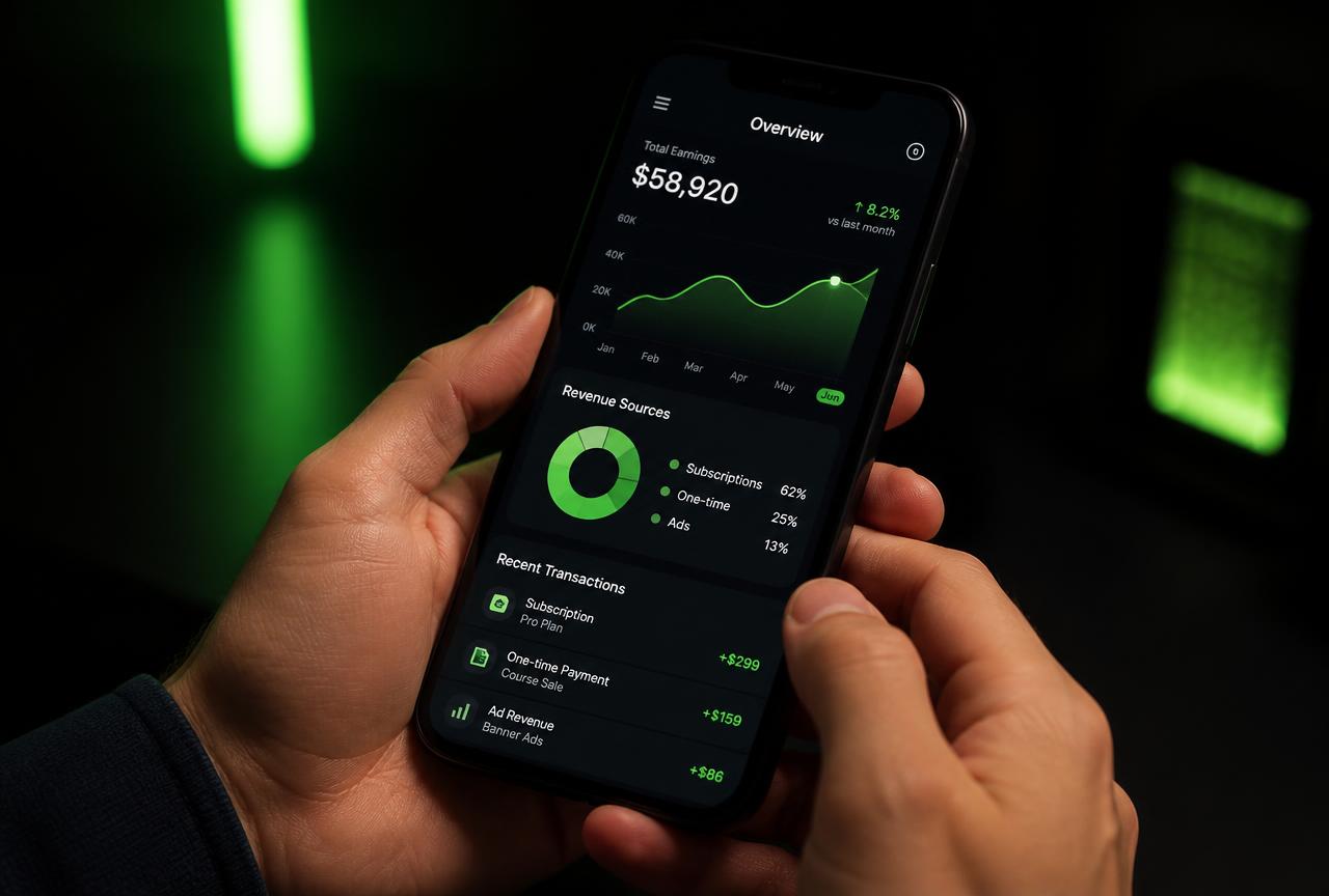 Resultados e gráficos da plataforma Essência no celular